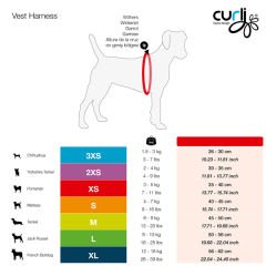 Curli Vest Air-Mesh Köpek Göğüs Tasması Kırmızı Medium 45-50 Cm