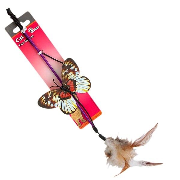 Eastland Kelebekli Tüylü Olta Kedi Oyuncağı 26.5 Cm