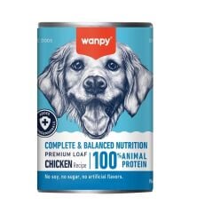 Wanpy Tavuk Etli Tahılsız Yetişkin Köpek Konservesi 375 gr