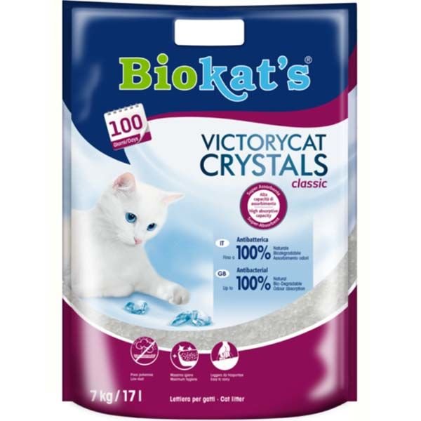Biokats Victorycat Classic Süper Emici Silica Jel Kedi Kumu 7 Kg