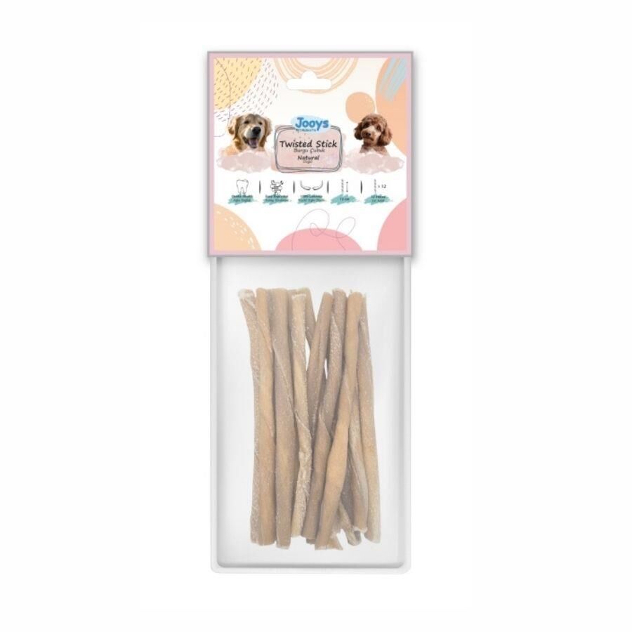 Jooys Naturel Burgu Çubuk Köpek Ödül Kemiği 12'li