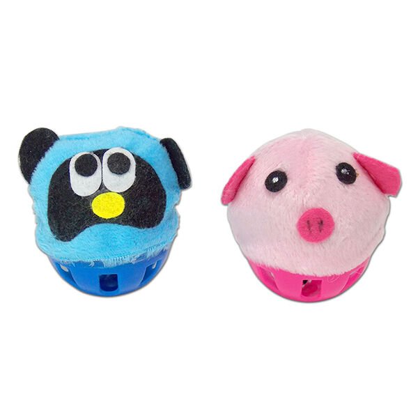 Eastland Kraftlı Peluş Top Kedi Oyuncağı 2 Adet