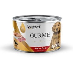 Bestpet Gurme Junior Puppy Mini Irk Kuzulu Parça Etli Jelly Yavru Köpek Konservesi 200 Gr