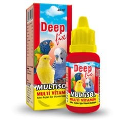 Deep Fix Multisol Kafes Kuşları İçin Multivitamin Takviyesi 30 Ml