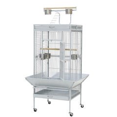 Dayang Ayaklı Papağan Kafesi Beyaz 61x56x165 Cm