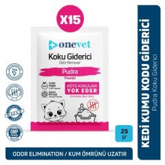 OneVet Kedi Kumu Koku Giderici 25 Gr Pudra 15 Adet