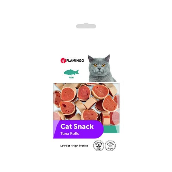 Flamingo Hapki Cat Sushi Roll Tuna Balıklı Kedi Ödül Maması 1 Adet 50 Gr