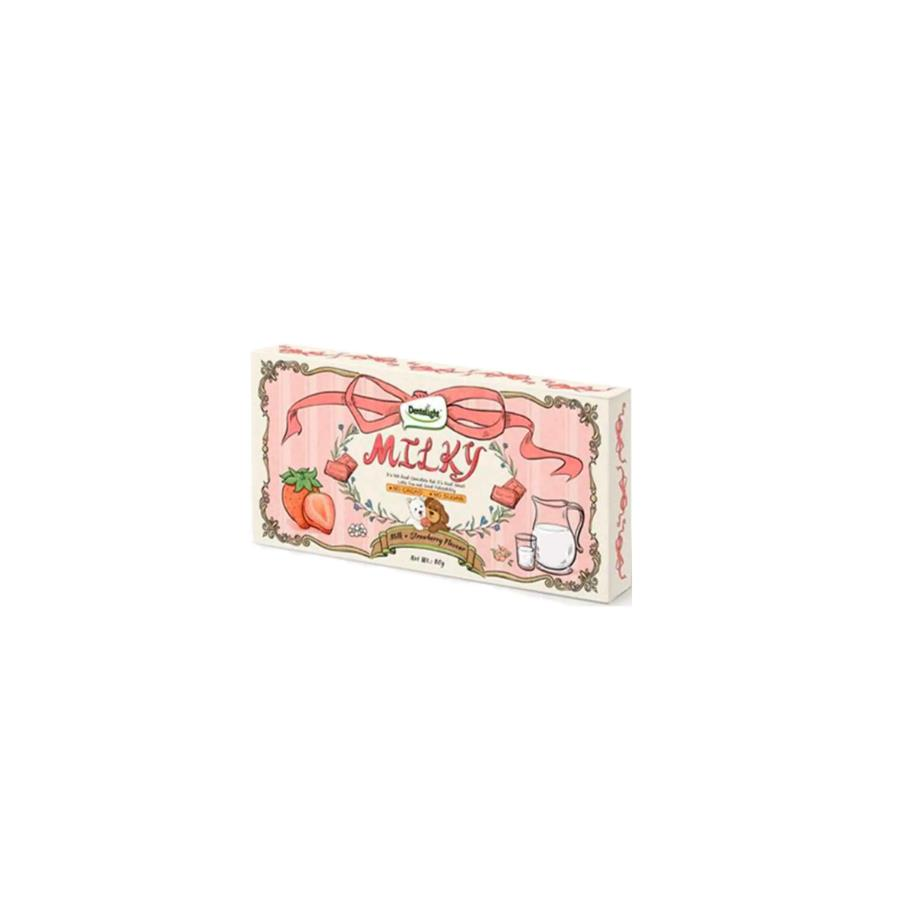 Dentalight Milky Doggy Choco Bar Süt ve Çilek Aromalı Köpek Ödülü 80 Gr
