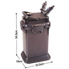 Dophin Akvaryum Dış Filtre 700 L/h 19x23.5x34.5 Cm