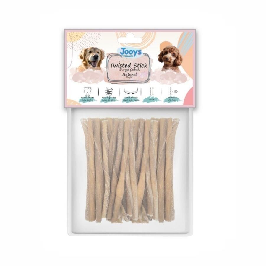 Jooys Naturel Burgu Çubuk Köpek Ödül Kemiği 50'li