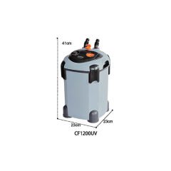 Dophin Akvaryum Dış Filtre Cf 1200U 1200 L/h 23x23x41 Cm