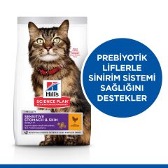 Hill's SCIENCE PLAN Hassas Mide & Deri Yetişkin Tavuklu Kedi Maması 1,5 kg