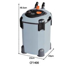 Dophin Akvaryum Dış Filtre Cf 1400 1400 L/h 23x23x48.5 Cm