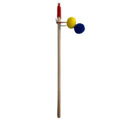 Petzz Toplu Ahşap Zilli Olta Kedi Oyuncağı 40 Cm