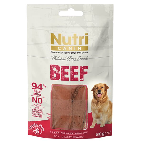 Nutri Canin Sığır Etli Tahılsız Köpek Ödül Maması 80 Gr