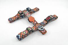 Tailpetz Ethnic Desenli Köpek Göğüs Tasması Small 24-38x32-51 Cm