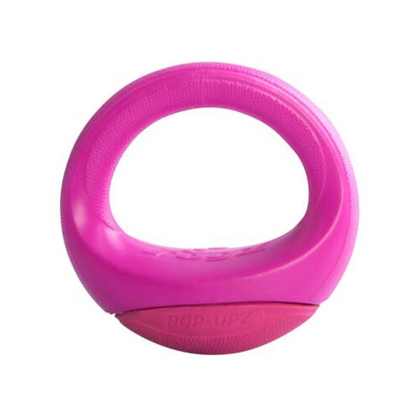 Rogz Toyz Pop-Upz Suda Batmayan Halka Plastik Köpek Oyuncağı Pembe Small/Medium 12 Cm