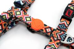 Tailpetz Ethnic Desenli Köpek Göğüs Tasması Xsmall 20-34x23-38 Cm