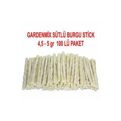 Garden Mix Sütlü Burgu Köpek Ödül Kemiği 100x5 Gr