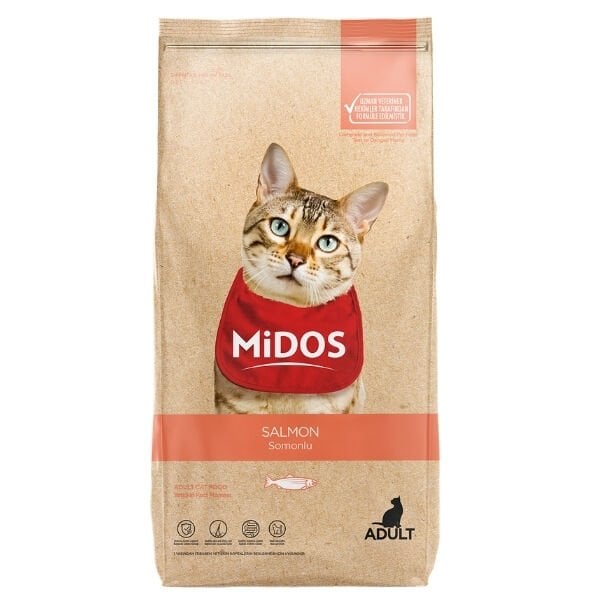 Midos Somon ve Pirinçli Yetişkin Kedi Maması 15 Kg