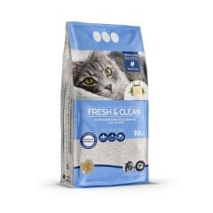 Fresh Clean İnce Taneli Marsilya Sabunlu Süper Topaklanan Doğal Kedi Kumu 10 Lt