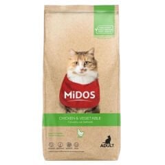 Midos Tavuk ve Sebzeli Yetişkin Kedi Maması 2 Kg