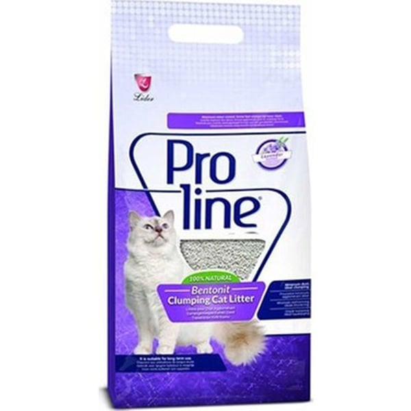 Proline Lavanta Kokulu Topaklanan Bentonit Kedi Kumu 5 Lt