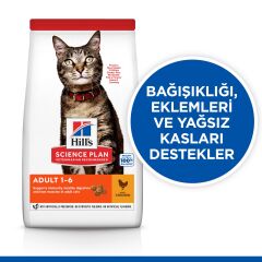Hill's SCIENCE PLAN Tavuklu Yetişkin Kedi Maması 8 kg + 2 kg