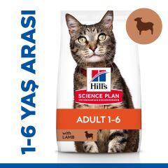 Hill's SCIENCE PLAN Yetişkin Kuzulu Kedi Maması 8 + 2 kg