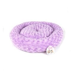 Petpretty Kedi ve Köpek Simit Yatak Peluş Lila 55x55 Cm