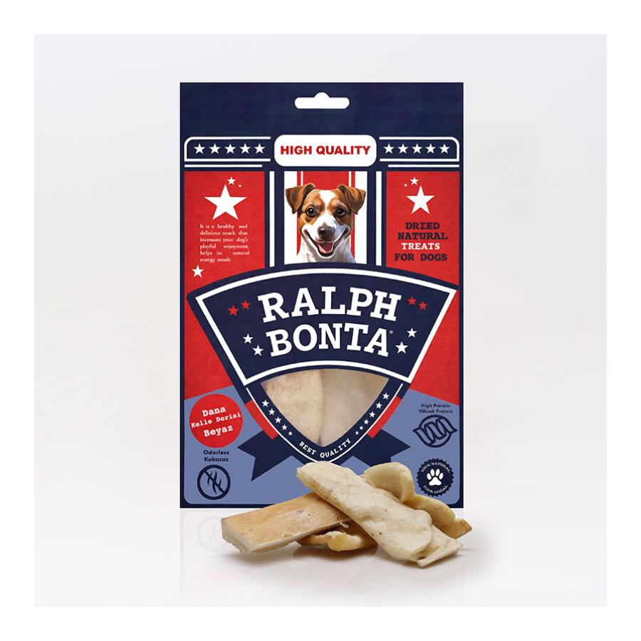 Ralph Bonta Kurutulmuş Dana Kelle Derisi Beyaz 100 Gr