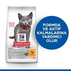 Hill's SCIENCE PLAN Kısırlaştırılmış Tavuklu Yavru Kedi Maması 3 kg