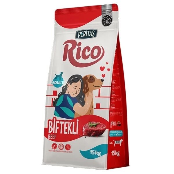 Rico Biftekli Yetişkin Köpek Maması 15 Kg