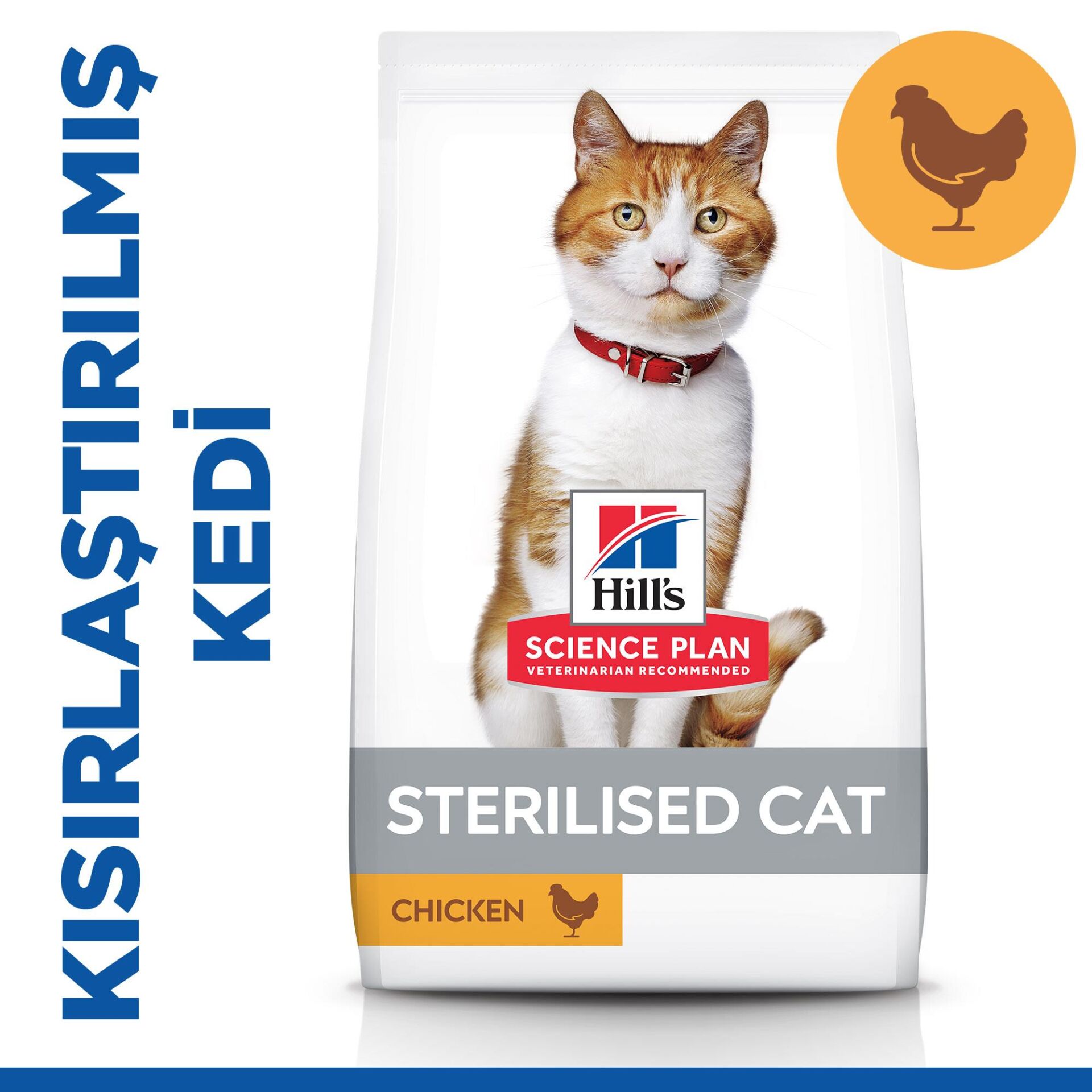 Hill's SCIENCE PLAN Kısırlaştırılmış Yetişkin Tavuklu Kedi Maması 8 + 2 kg