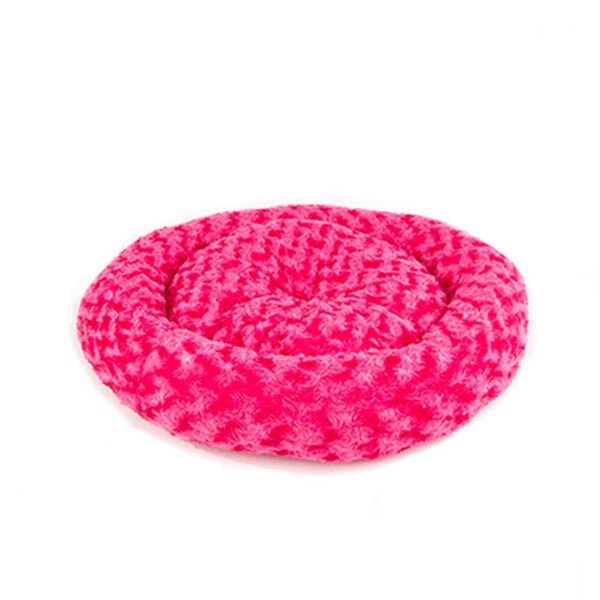 Petpretty Kedi ve Köpek Simit Yatak Peluş Şeker Pembe 55x55 Cm