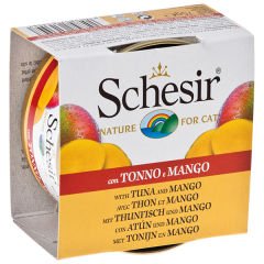 Schesir Ton Balık ve Mangolu Konserve Kedi Maması 75 Gr
