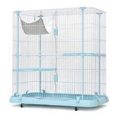 Dayang Metal Kedi Kafesi Mavi 109.3x63.8x161.6 Cm