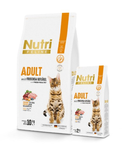 Nutri Feline Tavuklu Tahılsız Yetişkin Kedi Maması 10 Kg