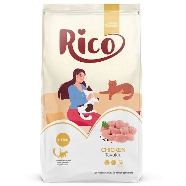 Rico Tavuklu Yavru Kedi Maması 15 Kg
