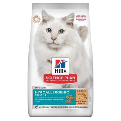 Hill's SCIENCE PLAN Hypoallergenic Yumurta ve Böcek Proteinli Yetişkin Kedi Maması 1,5 Kg