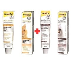 Gimcat Malt Soft Extra 20 Gr + Multivitamin 20 Gr Kedi Malt Macunu 2x20 Gr