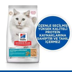Hill's SCIENCE PLAN Hypoallergenic Yumurta ve Böcek Proteinli Yetişkin Kedi Maması 7 Kg