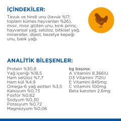 Hill's SCIENCE PLAN Tüy Yumağı Önleyici Mükemmel Tüyler İçin Tavuklu Kedi Maması 1,5 kg