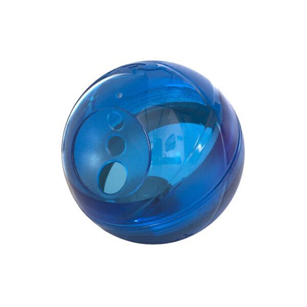 Rogz Toyz Tumbler Yavaş Besleme Ödül Hazneli Köpek Oyun Topu Mavi 12 Cm