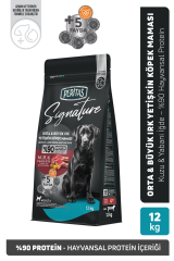 Signature Kuzulu Orta ve Büyük Irk Yetişkin Köpek Maması 12 Kg