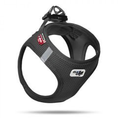 Curli Vest Air-Mesh Köpek Göğüs Tasması Siyah Xxsmall 30-35 Cm