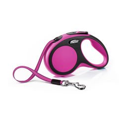 Flexi New Comfort Şerit Otomatik Gezdirme Tasması (S) 5M Pembe