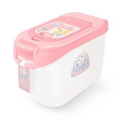Catidea Mama Saklama Kabı 2 Kapaklı 5-7 Kg Pembe