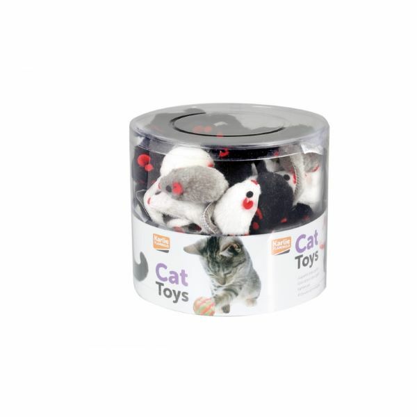 Karlie Fare Peluş Kedi Oyuncağı Renkli 60 Adet 5 Cm
