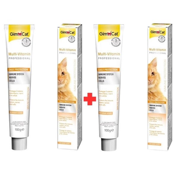 Gimcat Multi Vitamin Paste 12 Vitaminli Kedi Malt Macunu 2x100 Gr
